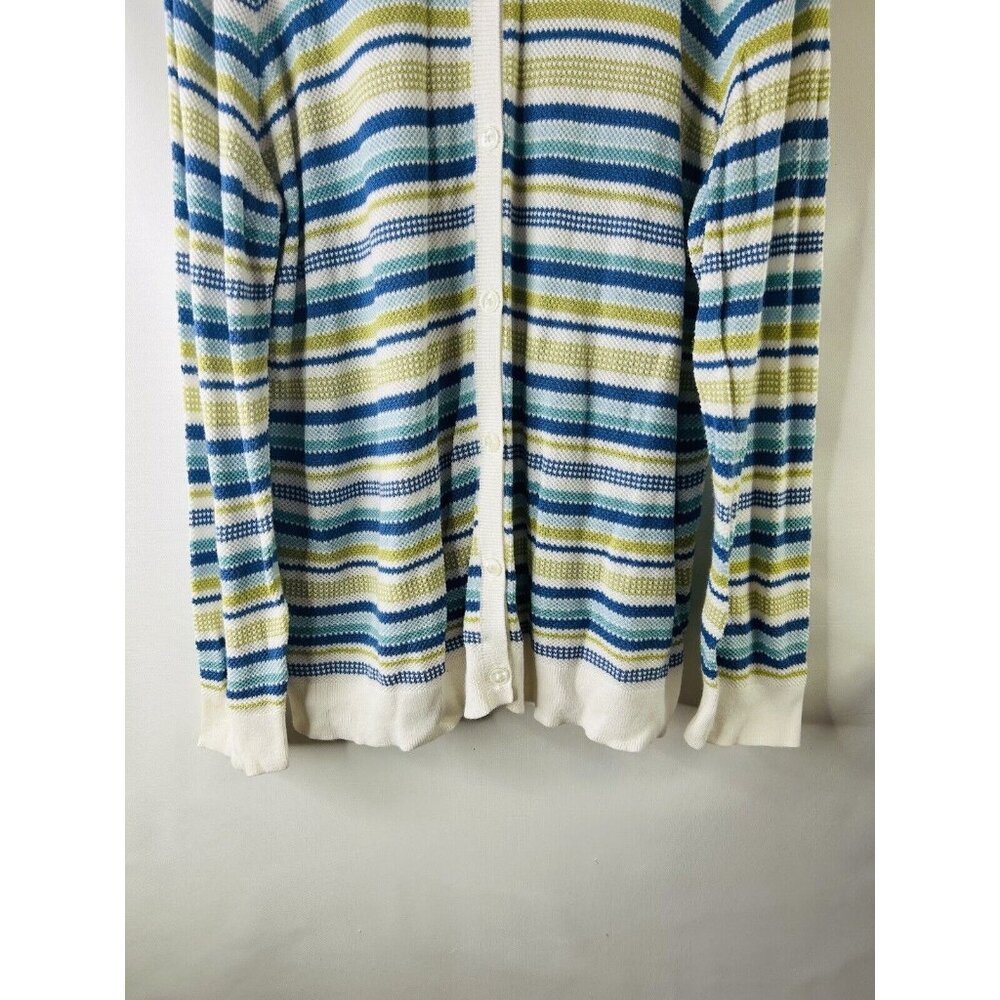 Pendleton Lightweight Cotton Rainbow Striped Card… - image 5